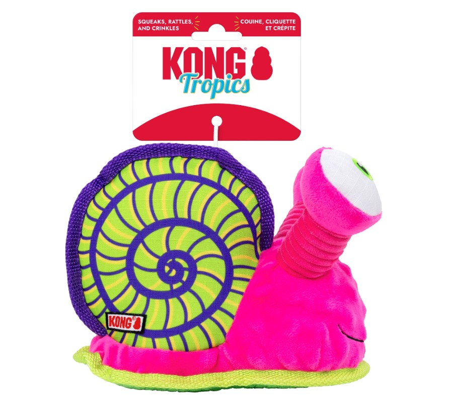 KONG - Jouet escargot Tropics pour chien