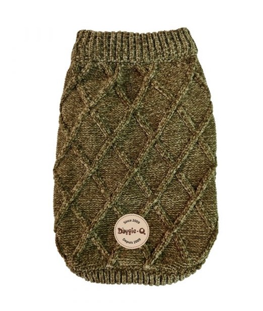 DOGGIE-Q - Chandail vert sauge pour chien